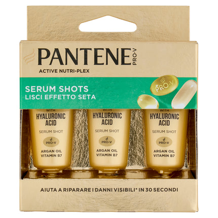 Pantene Pro-V Smooth Silk Effect Active Nutri-Plex Serum Shots - 3x15 Ml