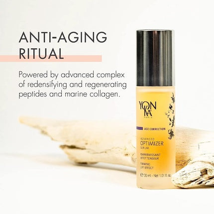 Yon-Ka Advanced Optimizer Serum 30ml Anti-Aging Face Serum Gel with Marine Collagen and Hyaluronic Acid Clinically Proven to Firm and Lift Skin