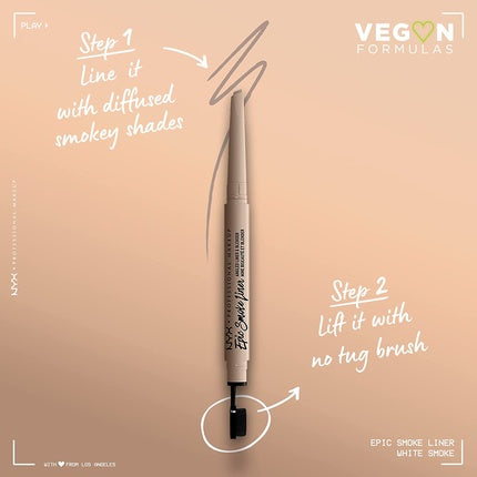 NYX Professional Makeup Epic Smoke Liner Vegan Smokey Eyeliner White Smoke