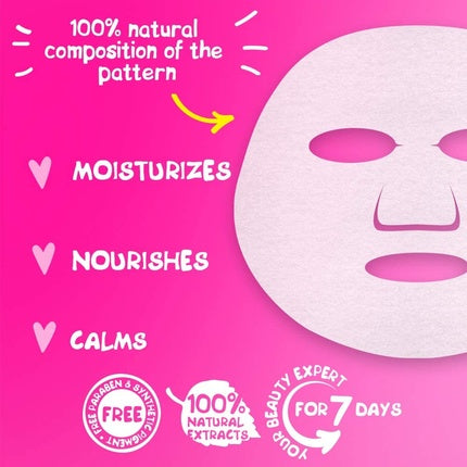 Face Sheet Mask With Peony And Blueberry Extracts To Soothe Nourish And