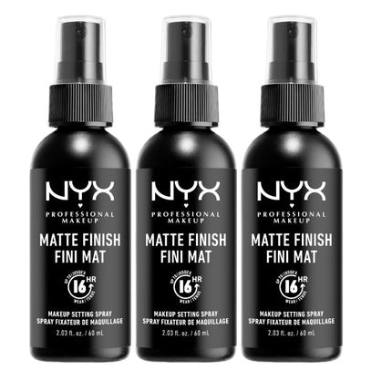 Nyx Professional Makeup Matte Finish Setting Spray 3x60ml