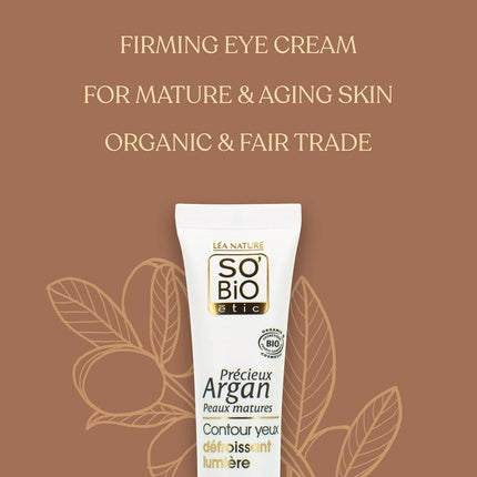 So'bio Etic Precieux Argan Organic Illuminating Smoothing Eye Contour 15ml