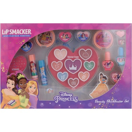 Lip Smacker Disney Princess Blockbuster Set All-in-One Makeup Giftset for Kids Princess Look