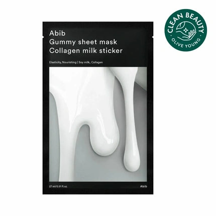 Abib Gummy Sheet Mask Collagen Milk Sticker