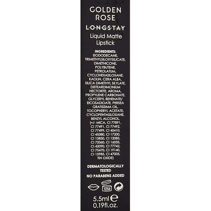 Golden Rose Longstay Liquid Matte Lipstick 5.5ml Color 01