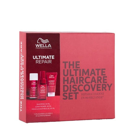 Wella Professionals ULTIMATE REPAIR Gift Set Professional Shampoo 50ml Moisturizing Conditioner 30ml Miracle Hair Rescue 30ml for All Hair Types