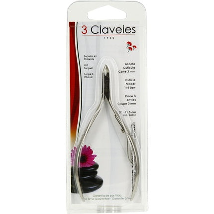 3 Claveles Cuticle Pliers 3mm Cutting