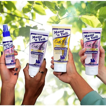 Mane 'n Tail Curls Day Daily Moisture Lotion 184.3g with Coconut Oil and Shea Butter Promotes Healthy Hair Growth No Parabens No Sulphates No Petrolatum