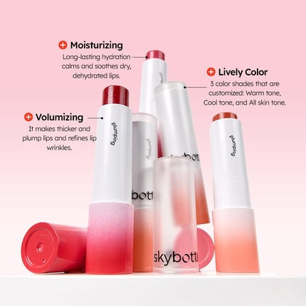 Skybottle Volumizing Color Lip Balm #03 Adore Pink Lip Plumper Tinted
