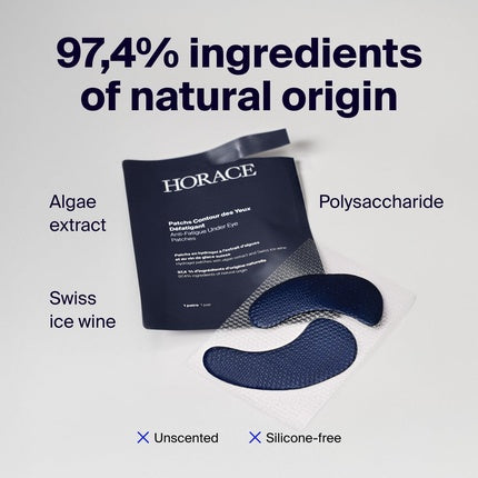 Horace Antifatigue Undereye Patches for Men - Dark Circle and Puffiness Treatment