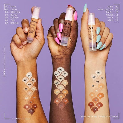 NYX Professional Makeup Bare With Me Concealer Serum Up to 24Hr Hydration Light Tan