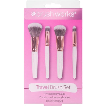 Brushworks Travel Set Pink & Gold