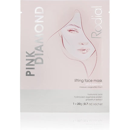 Rodial Pink Diamond Lifting Face Sheet Mask with Diamond Powder and Vitamin C
