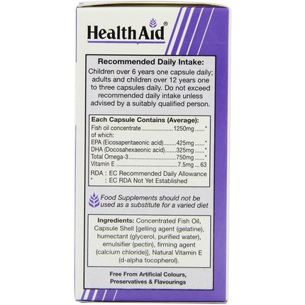 Healthaid Omega 3 750 Mg - 60 Capsules