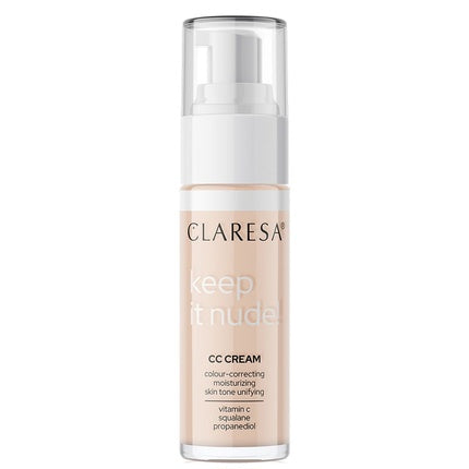 Claresa Keep It Nude Cc Cream Color Correcting Cream 101 Light 33g