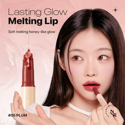 Nature Republic Honey Melting Lip Stick 05 Plum Hydrating Jelly
