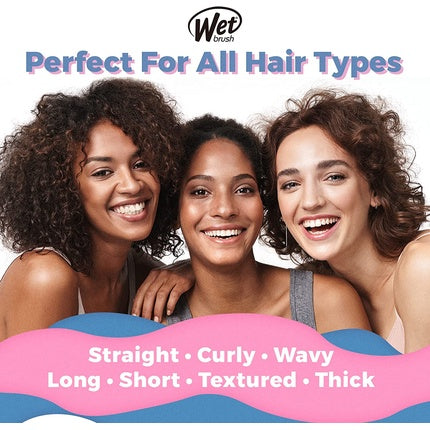 Wet Brush Go Green Treatment and Shine Brush with Coconut Oil for Unisex Coral