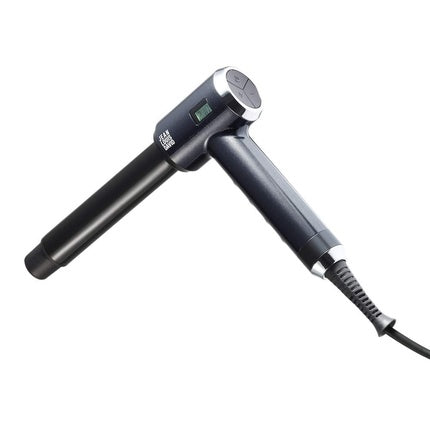 Jean Louis David Ceramic Curling Iron with LCD Screen 28mm Diameter 14 Temperature Settings for All Hair Types - Black