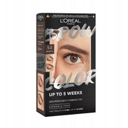 L'Oral Brow Color Semipermanent Eyebrow Tint 1 Piece Shade 10 Black