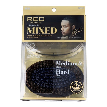 Red Kiss Premium Mixed Palm Boar Brush With Case