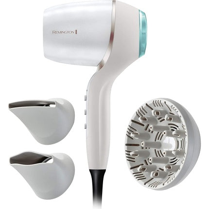 Remington Hydraluxe Pro Ionic Hair Dryer 2400W with 3 Styling Attachments and Hydracare Sensor Technology - Digital Motor