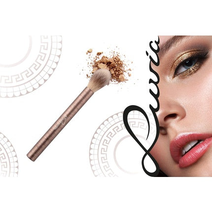 Travel Brush Set Mini Prime Vegan Brush Set for Travel 4 Beauty Makeup Brushes with Travel Brush Case