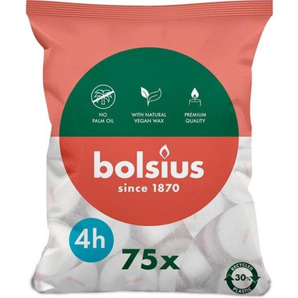 Bolsius Tealight White Bag Sustainable 4hour