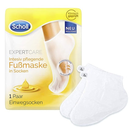 Scholl EXPERTCARE Intensive Foot Mask with 3 Valuable Oils Moisturizing Care Disposable Socks