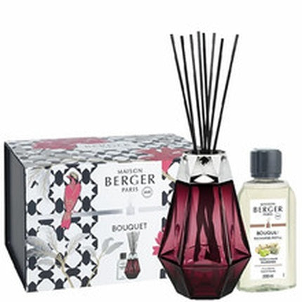 Maison Berger Paris Prisme Garnet Reed Diffuser Gift Set With Wilderness Refill 200 Ml