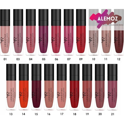 Golden Rose Creamy Longstay Liquid Matte Lipstick with Vitamin E and Avocado Oil Full Coverage 5.5ml - Shade 30