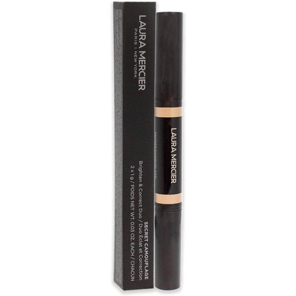 Laura Mercier Secret Camouflage Concealer Duo Stick 1N Fair with Neutral Undertones for Women 0.06 oz Pink