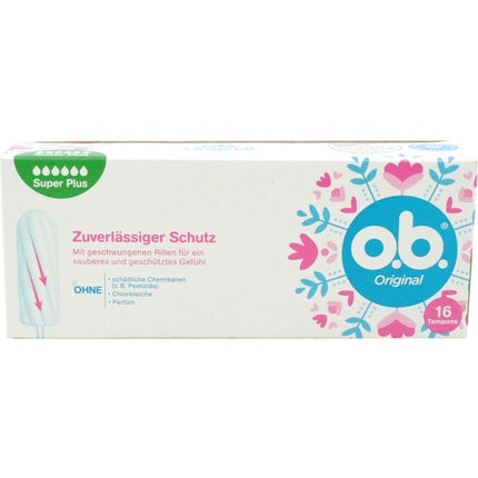 Ob Tampons Super Plus 16 Pieces