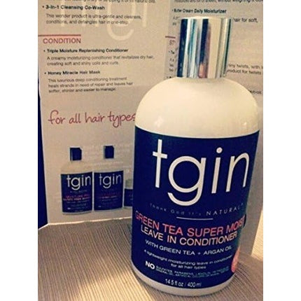 Tgin Green Tea Super Moist Leave-In Conditioner for Natural Hair - Dry Hair