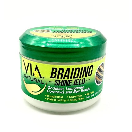 Via Natural Braiding Shine Jelo for Goddess, Lemonade, Cornrows, and Box Braids