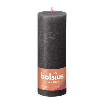 Bolsius Shine Stump Candle 190x68 Stormy Grey