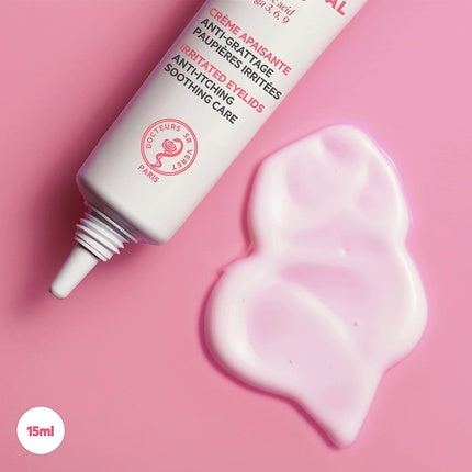 SVR PALPEBRAL Ultra-Soothing Eye Cream for Dry Hypersensitive Itchy Flaky Eyelids Prone to Irritation Eczema Blepharatis Steroid-Free Formula 15ml