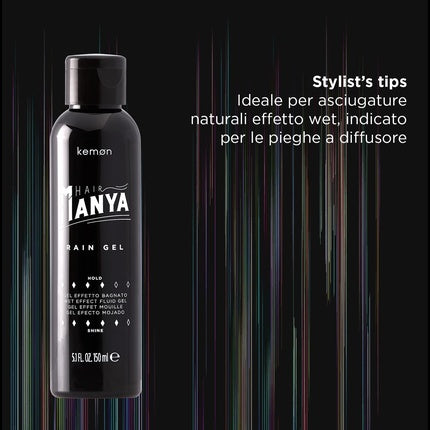 Kemon Hair Manya Rain Gel Professional Hair Styling for Men 150ml