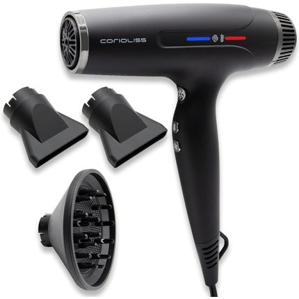 Corioliss Typhoon Hair Dryer with Diffuser and Accessories for Curly Hair