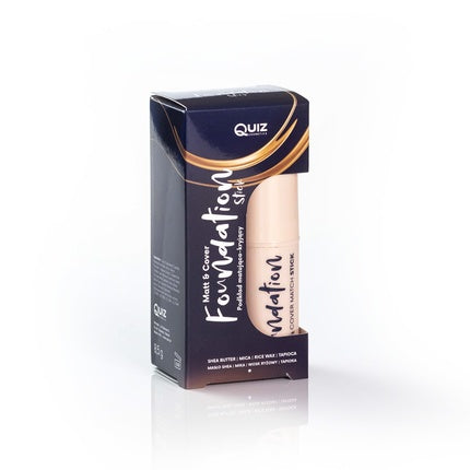 Quiz Cosmetics Matt & Cover Stick Concealer Foundation Stick Enriched With Castor Oil And Shea Butter Natural 75g