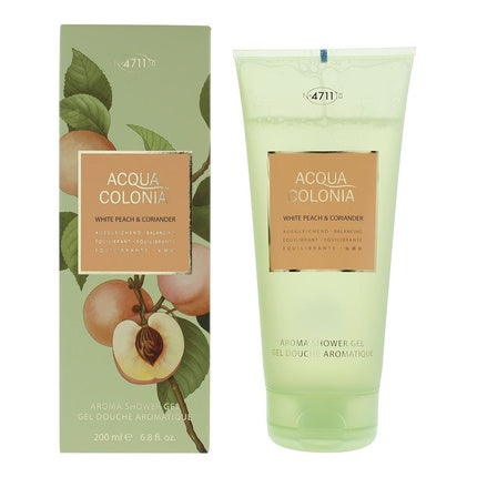 4711 Acqua Colonia White Peach Coriander Shower Gel 200ml For Unisex