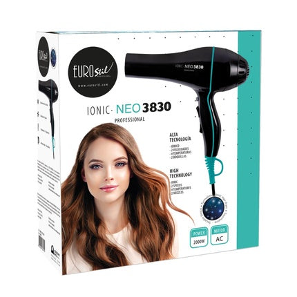 Eurostil Ionic Neo 3830 Professional Hair Dryer With Tourmaline 2000w