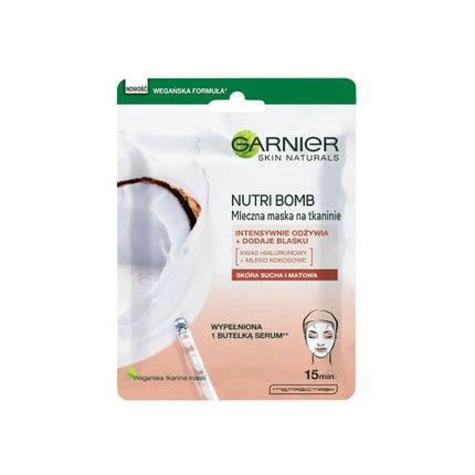 Garnier Skin Naturals Nutri Bomb Intense Nutrition And Glow Milky Tissue Mask - 28g