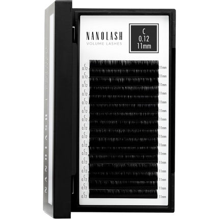 Nanolash Volume Lashes False Lashes for Professional Eyelash Extensions Volume Eyelash Extensions 11mm 0.12 C