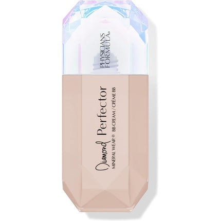 Physicians Formula Mineral Wear Diamond Perfector BB Cream with Diamond Extract and Vitamin E Lightweight Coverage Luminous Finish Fair to Light