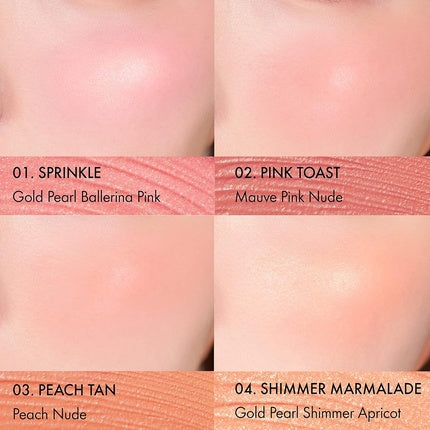 Amuse Soft Cream Cheek 04 Shimmer Marmalade