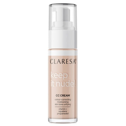 Claresa Keep In Nude Cc Cream Color Correcting Cream 103 Cool Medium 33g