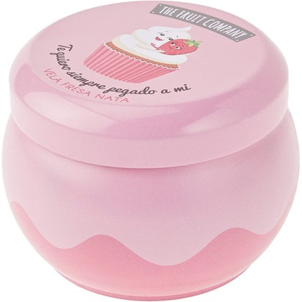 The Fruit Company Scented Candle, 1 Fruit Amb. Strawberry And Cream Scented Candle