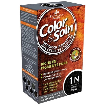 3 Chenes Color & Soin Special Women Hair Color Ebony Black