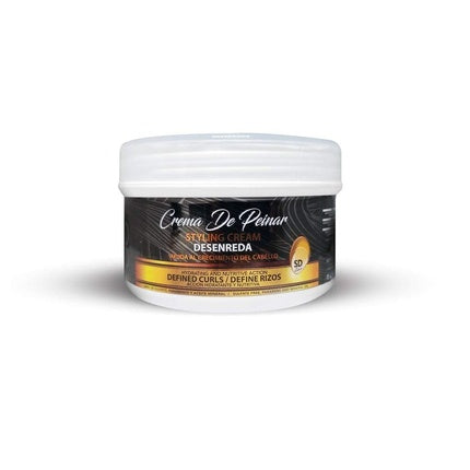 Afro & Rizo Styling Cream 236g Curl Defining Styling Cream with Natural Oils and Biotin for Curly, Wavy, and Afro Hair