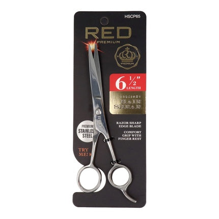Red Kiss Premium Straight Hair Shear 65 - Professional Hair Cutting Tool